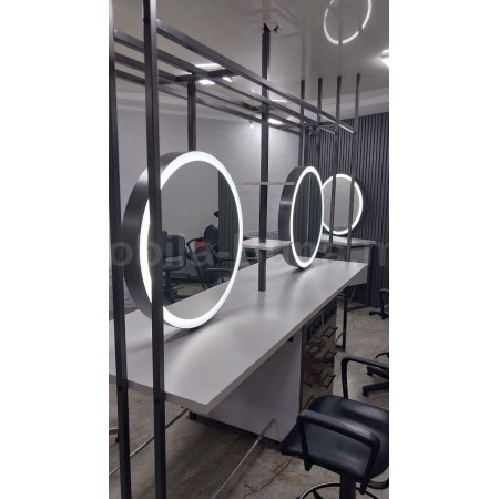 Masa de lucru pentru salon de coafura cu oglinda iluminata A-81